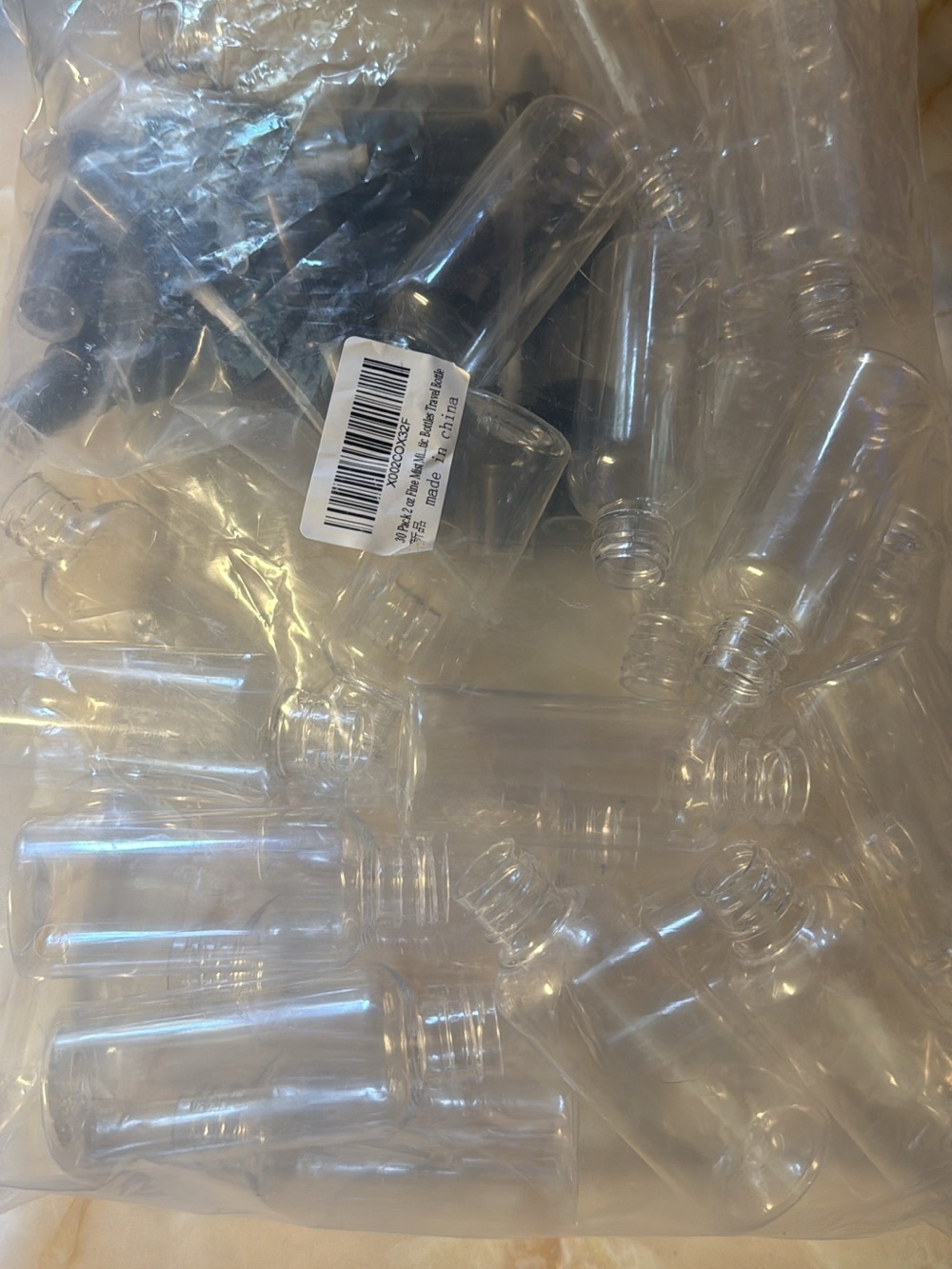 Amazon Clear Plastic Travel Vial Bottles - Transparent